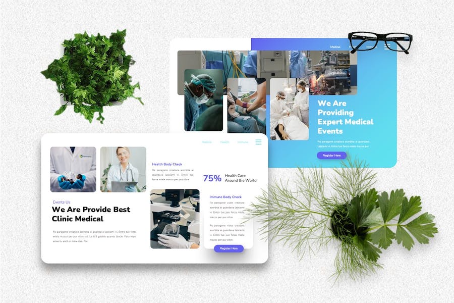 医疗健康保健服务推广Keynote模板 - 顶尖PPT