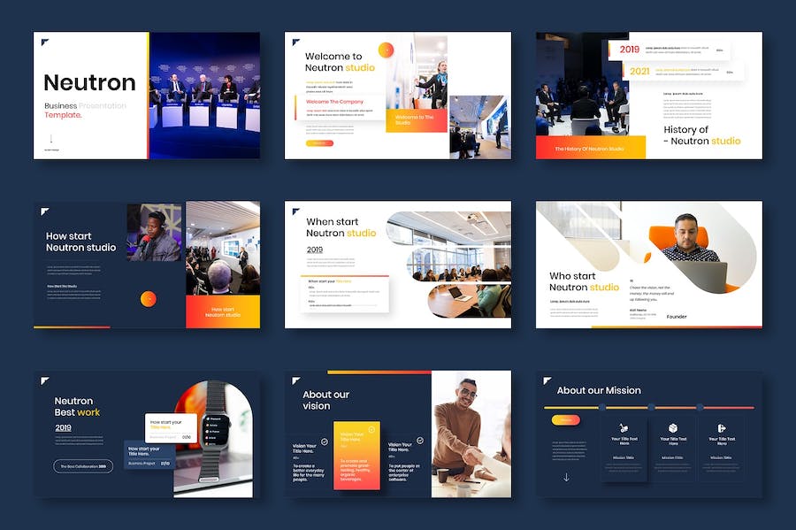 科技商务企业产品项目方案展示PPT模板 - 顶尖PPT