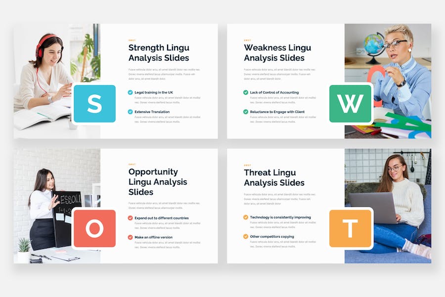 翻译服务翻译培训机构PPT模板 - 顶尖PPT