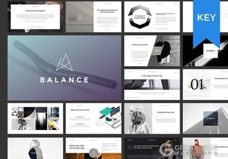 100多页简约大气商务风格keynote模板 - 顶尖PPT