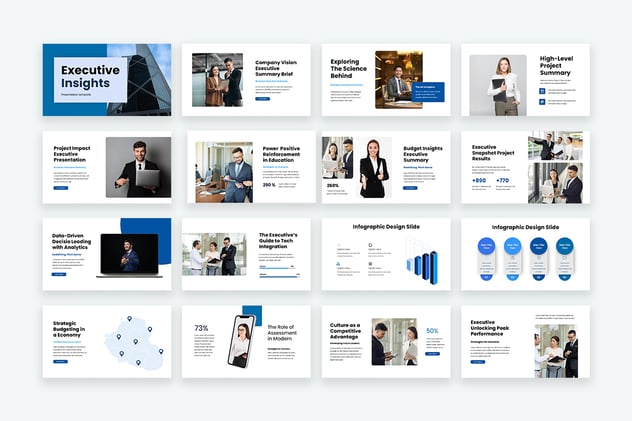 企业商务会议执行摘要PPT模板 - 顶尖PPT