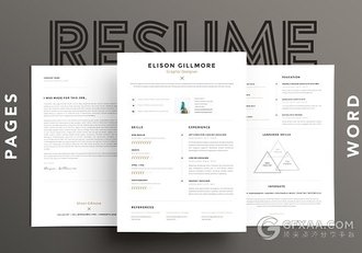 个人简历工作历程介绍word,pdf多种格式模板 - 顶尖PPT