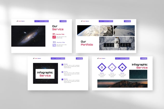 外太空天文学keynote模板 - 顶尖PPT