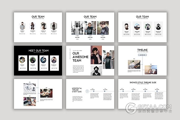 90多页简约文艺风格商务多功能keynote模板 - 顶尖PPT