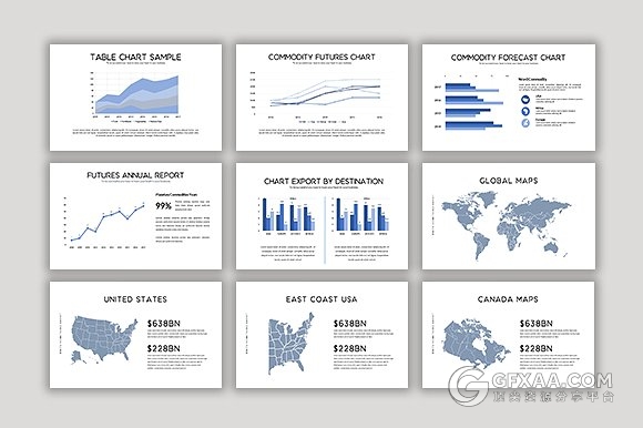 90多页简约文艺风格商务多功能keynote模板 - 顶尖PPT