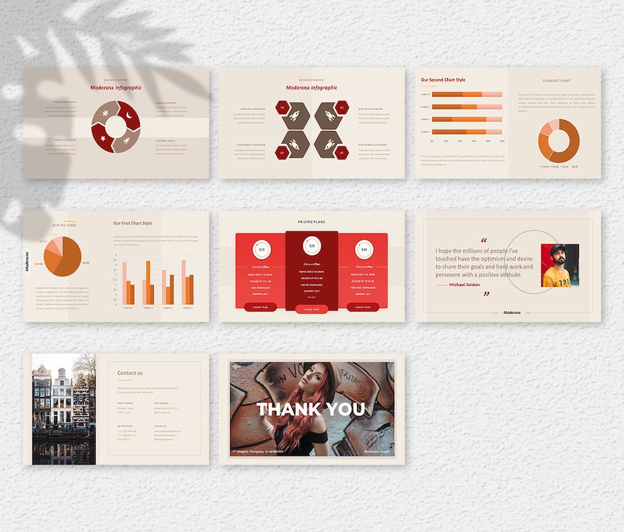 现代创意商务活动内容展示PowerPoint模板 - 顶尖PPT