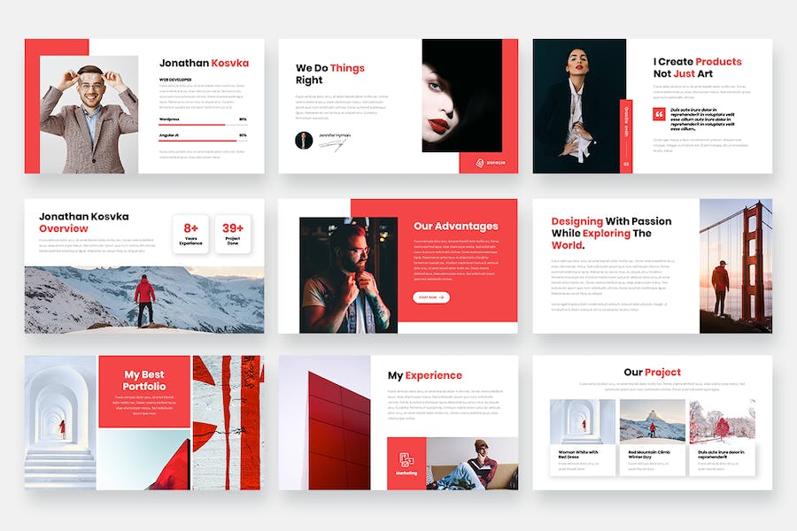 商务个人简介keynote模板 - 顶尖PPT