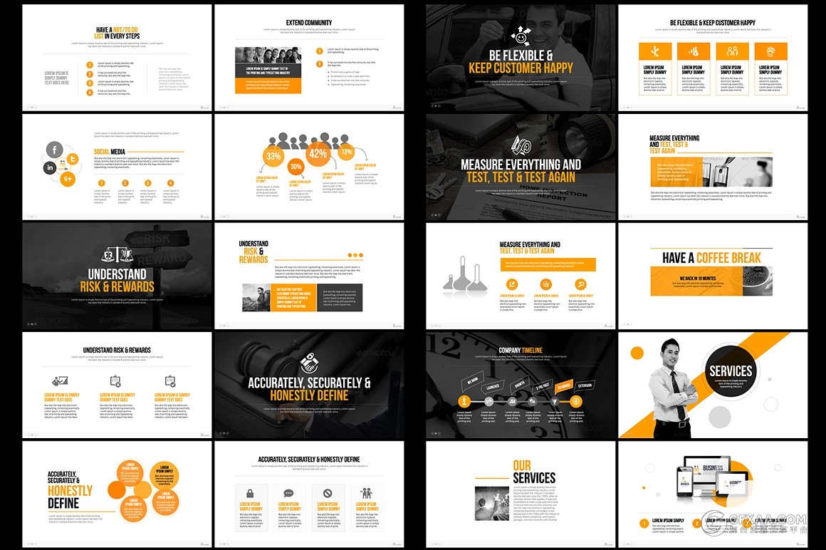 97页建筑工程介绍分析商务多用途PPT模板 - 顶尖PPT