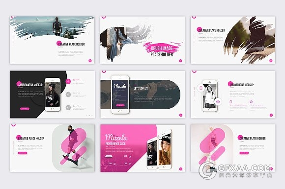 10种配色57页创意杂志风格PPT模板 - 顶尖PPT