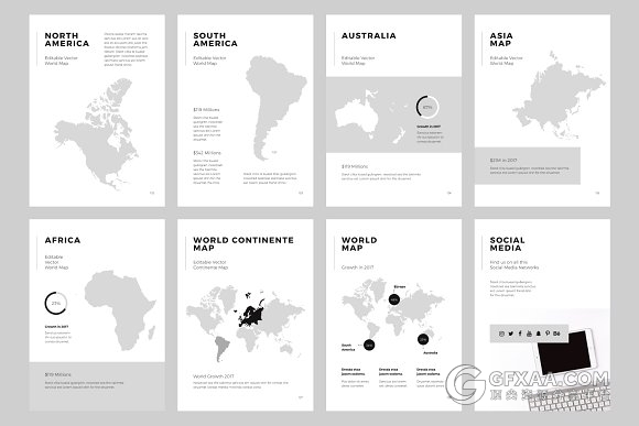 135页A4尺寸规格简约文艺风格keynote模板 - 顶尖PPT