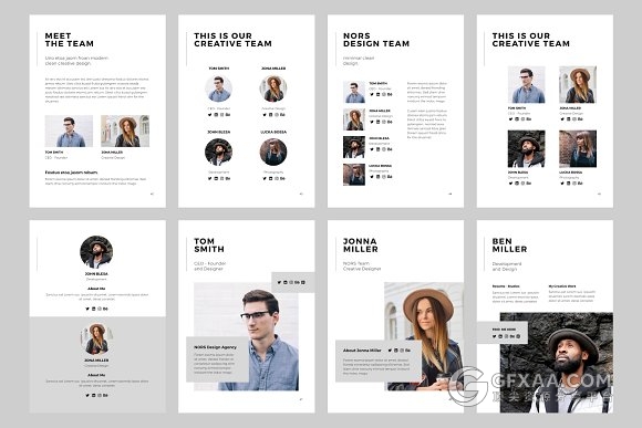 135页A4尺寸规格简约文艺风格keynote模板 - 顶尖PPT