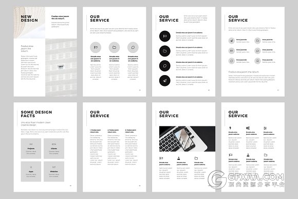 135页A4尺寸规格简约文艺风格keynote模板 - 顶尖PPT