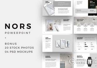 130多页A4规格简约文艺风格PPT模板 - 顶尖PPT