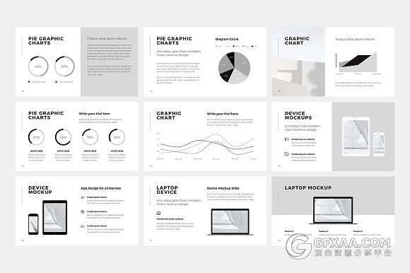 130多页A4规格简约文艺风格PPT模板 - 顶尖PPT