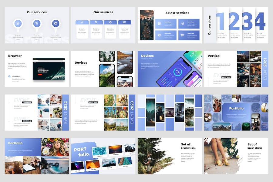 创意精美摄影图片展示行业数据分析多用途PPT模板 - 顶尖PPT