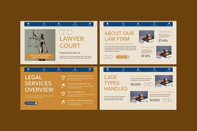 法律行业案例汇报律师法庭辩护展示PPT模板 - 顶尖PPT