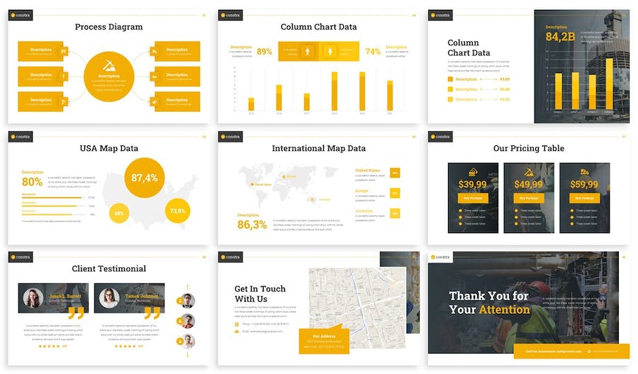 建筑工程工业PPT模板 - 顶尖PPT