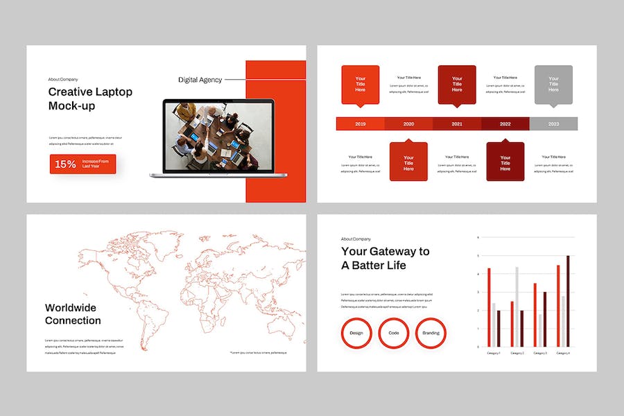 先进现代商业PPT幻灯片 - 顶尖PPT