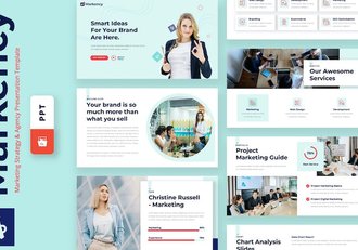 企业市场营销策略规划展示PPT模板 - 顶尖PPT