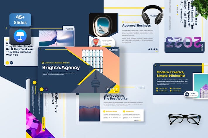 企业公司年度总结汇报Keynote模板 - 顶尖PPT