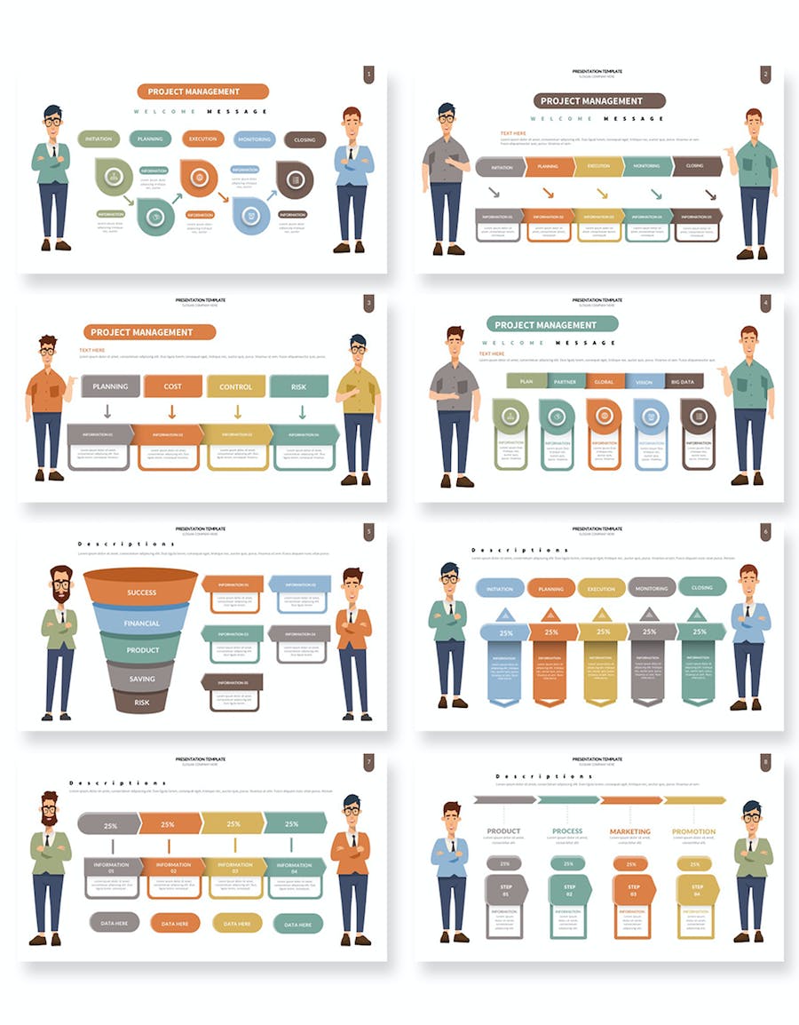 项目管理规划图形图表PPT模板 - 顶尖PPT