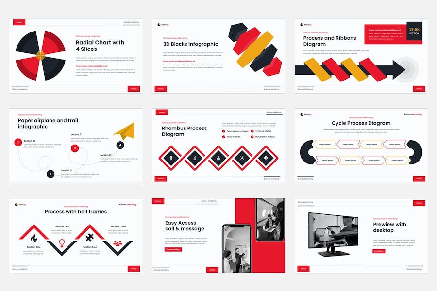 创业企业营销推广品牌建设Keynote模板 - 顶尖PPT