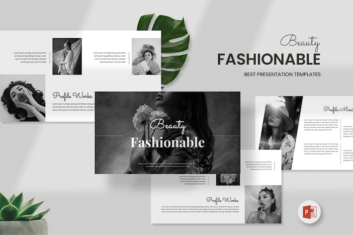 时尚美容产品PPT模板 - 顶尖PPT