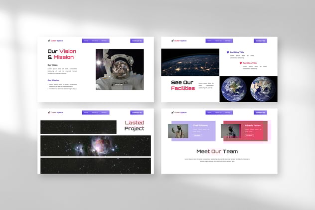 外太空天文学keynote模板 - 顶尖PPT