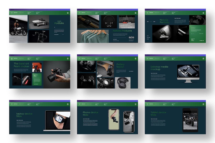 商务风格团队介绍产品展示PPT模板 - 顶尖PPT