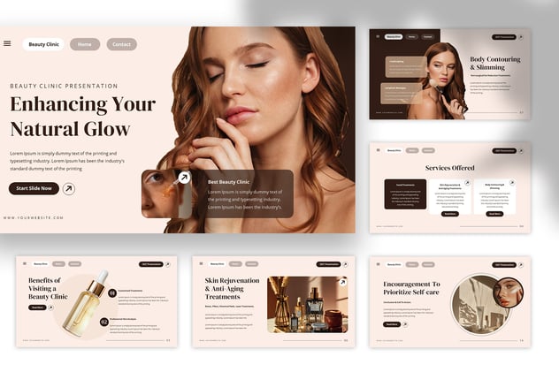 美容诊所主题keynote模板 - 顶尖PPT