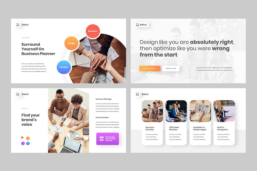 商务现代企业介绍keynote模板 - 顶尖PPT