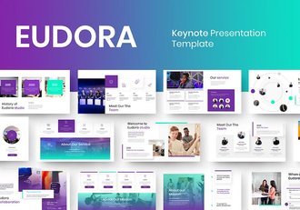 渐变色企业合作商业计划营销商务通用keynote模板 - 顶尖PPT