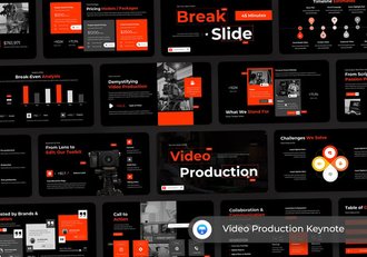 视频制作创意策划展示Keynote模板 - 顶尖PPT