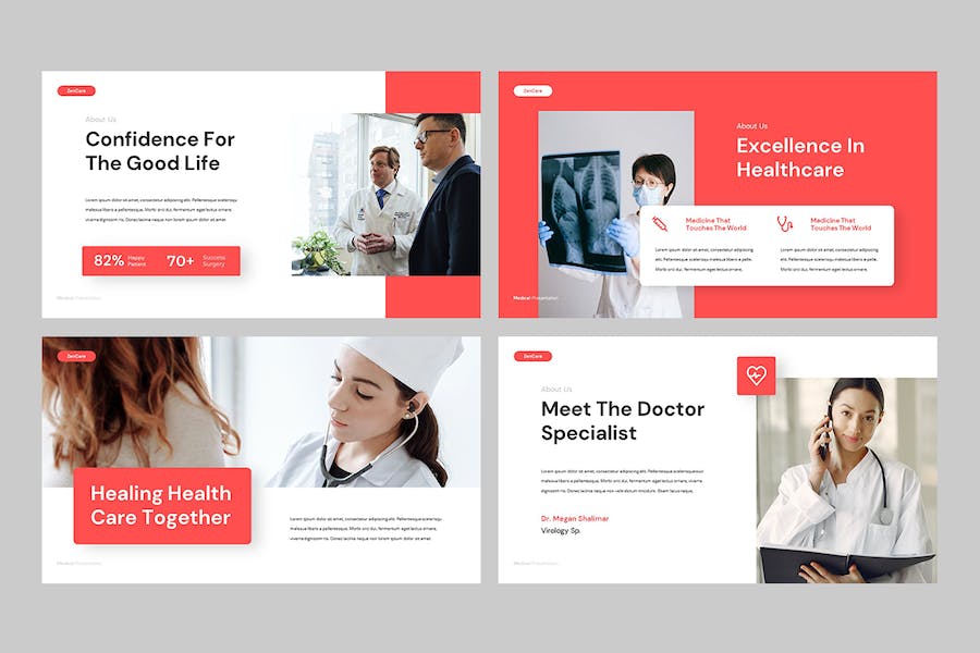 医疗与健康领域主题演讲展示Keynote模板 - 顶尖PPT