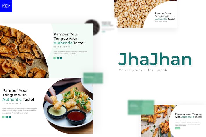 创意餐饮美食品牌推广演讲Keynote模板 - 顶尖PPT