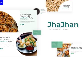 创意餐饮美食品牌推广演讲Keynote模板 - 顶尖PPT