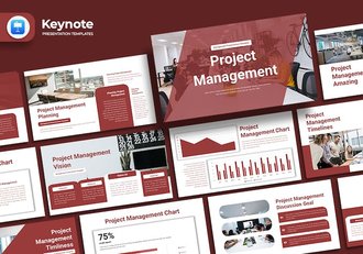 项目管理商业商务风格keynote模板 - 顶尖PPT