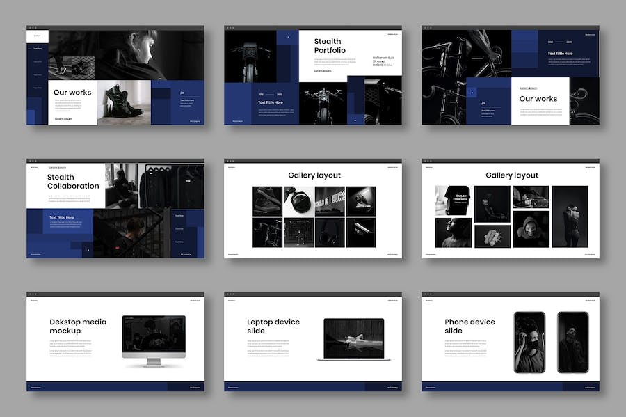 隐秘行动商务企业展示Keynote模板 - 顶尖PPT