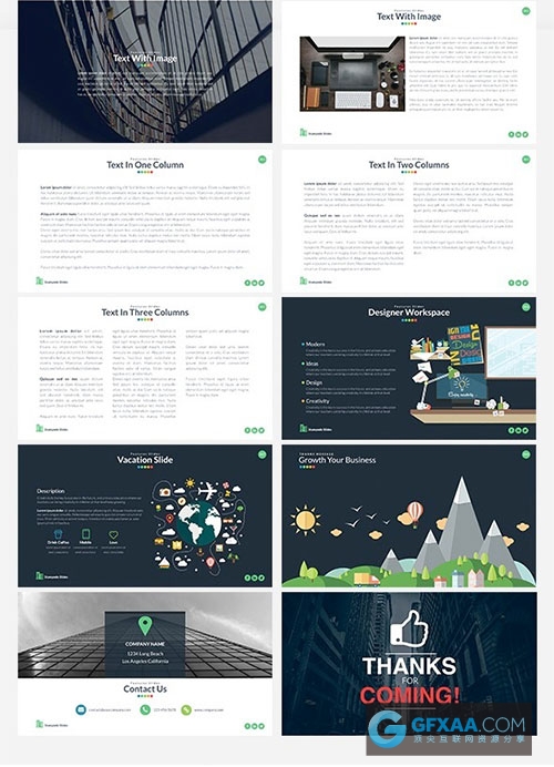 370页大型扁平化/卡通图形/多用途ppt模板【史诗级】 - 顶尖PPT