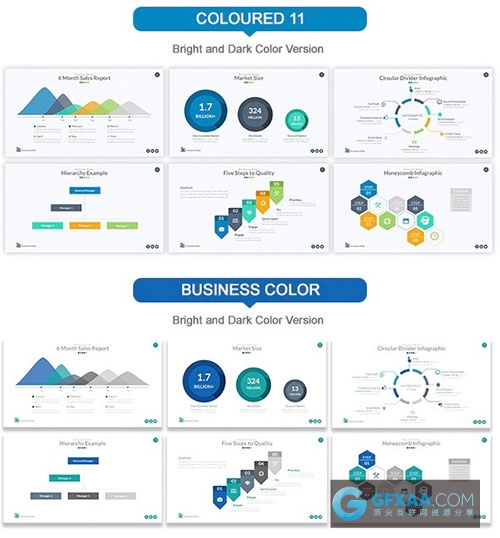 370页大型扁平化/卡通图形/多用途ppt模板【史诗级】 - 顶尖PPT