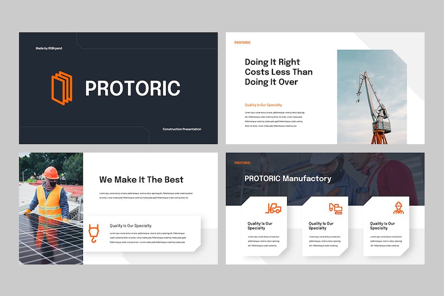 建筑工程施工方案展示PPT模板 - 顶尖PPT