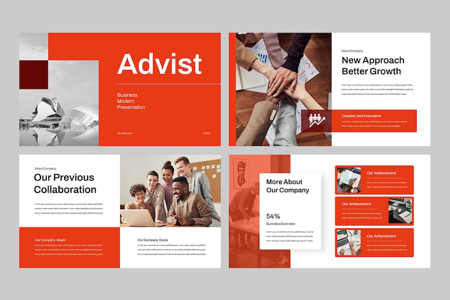 先进现代商业PPT幻灯片 - 顶尖PPT