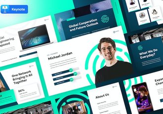 信息安全风险防范Keynote模板 - 顶尖PPT