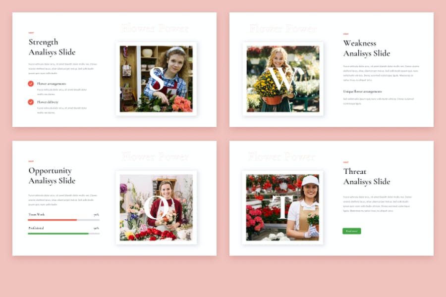 花店主题keynote模板 - 顶尖PPT