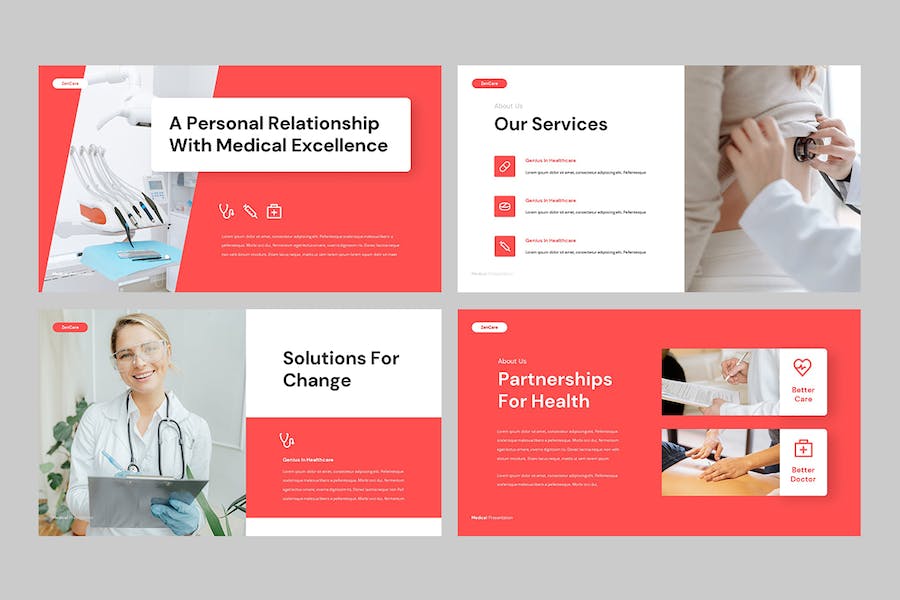 医疗与健康领域主题演讲展示Keynote模板 - 顶尖PPT