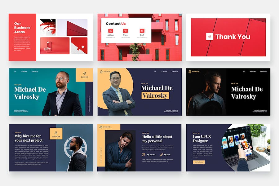 商务个人简介keynote模板 - 顶尖PPT