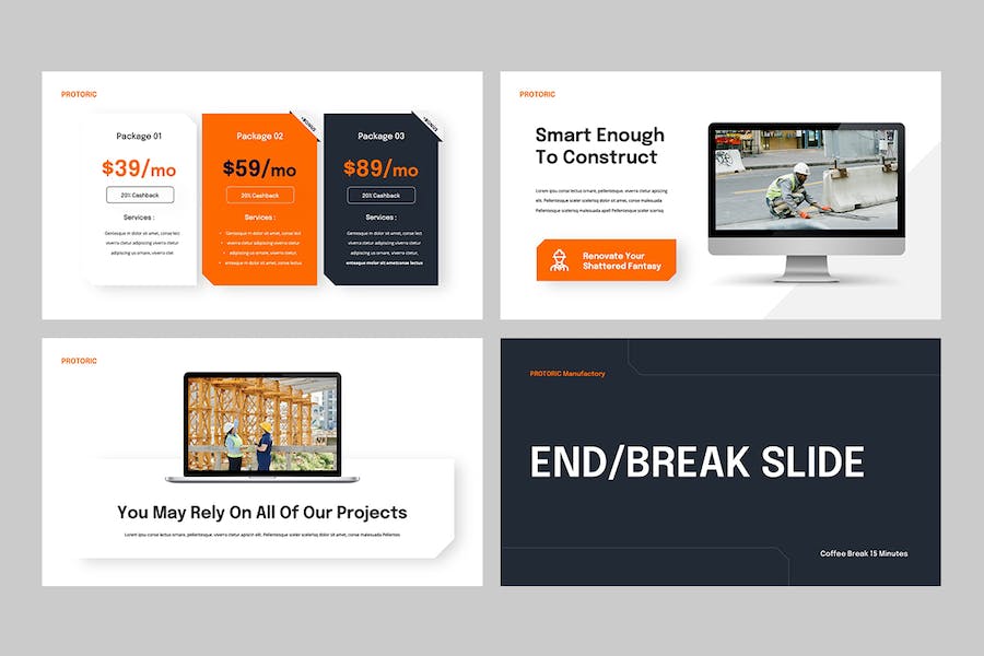 建筑工程施工方案展示PPT模板 - 顶尖PPT