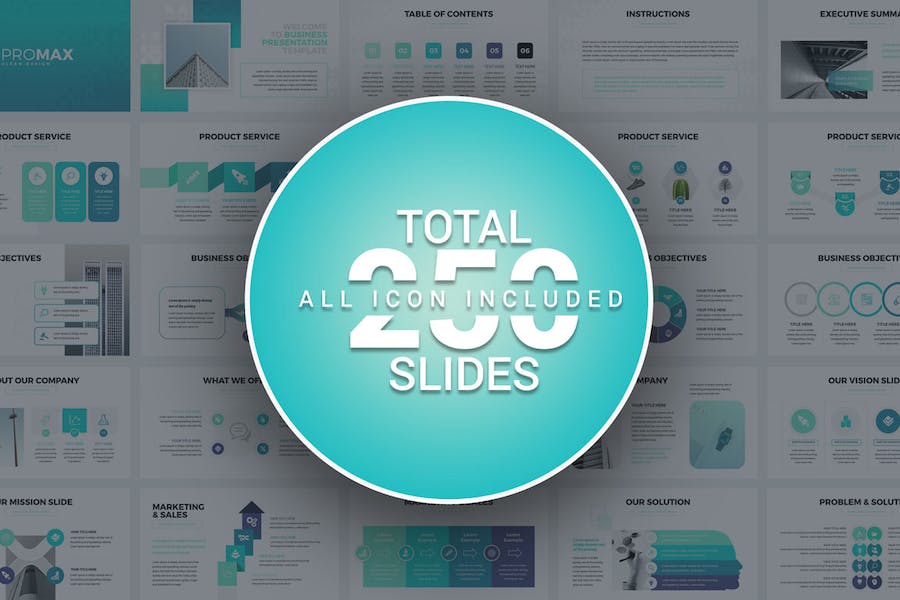 商务信息图形图表企业团队介绍通用PPT模板 - 顶尖PPT