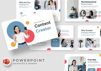 短视频主播公司宣传介绍PPT模板 - 顶尖PPT