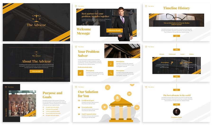 法律咨询律师事务方案PPT模板 - 顶尖PPT